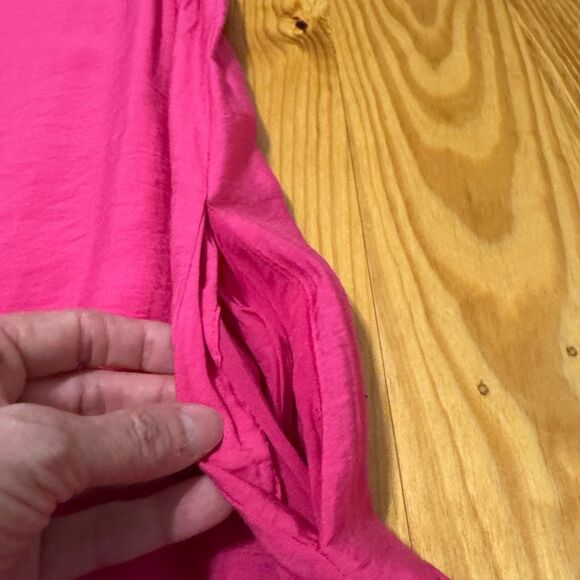 Maeve by Anthropologie Marlene Tiered Sleeveless Fuchsia Lined Maxi Dress SMALL - Picture 14 of 14